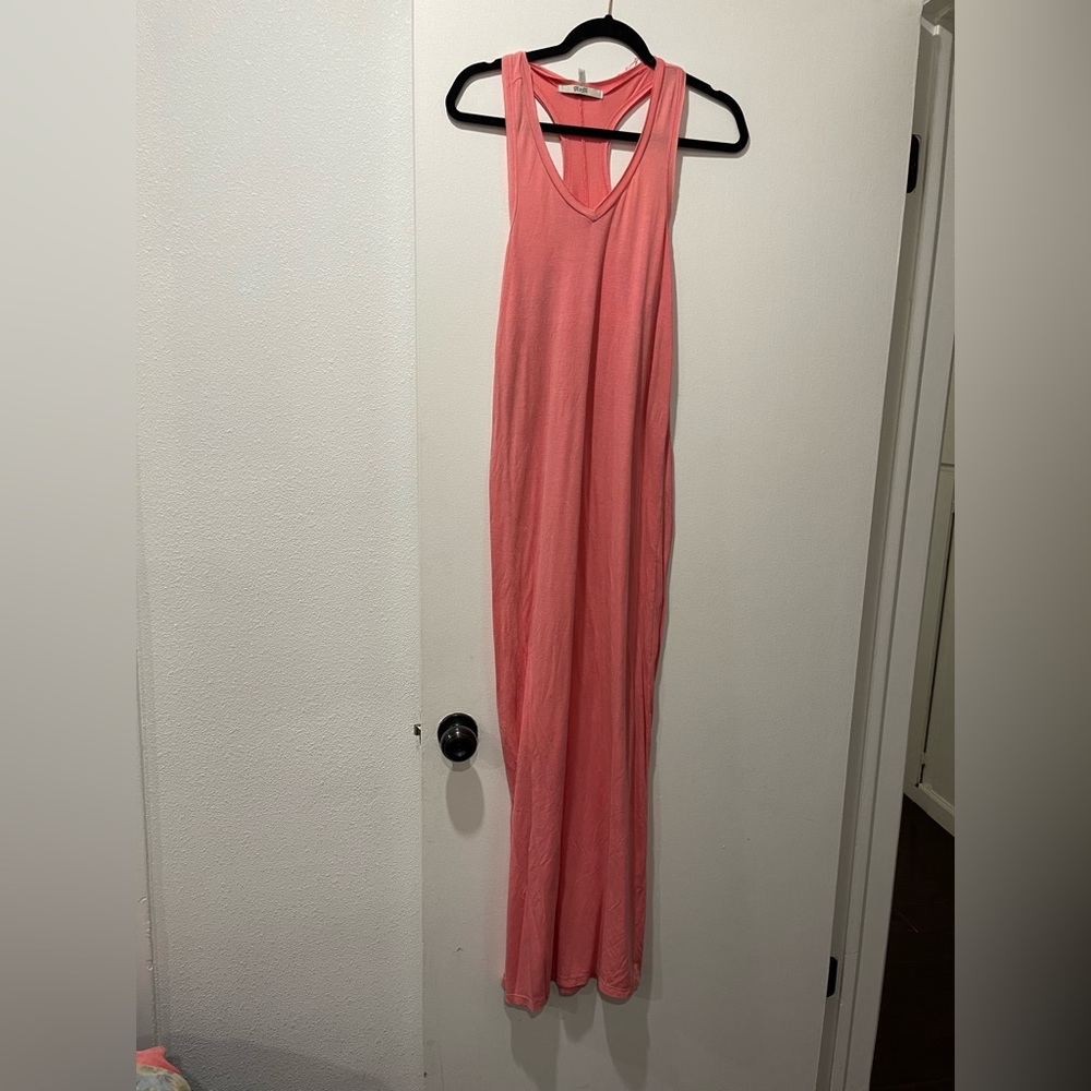 Pink Sleeveless‎ Maxi Dress